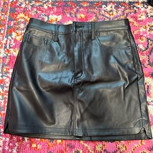 Pistola leather mini skirt